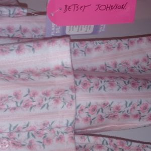 Betsey Johnson Girl White Multicolor Floral 2-piece set pajama 18M